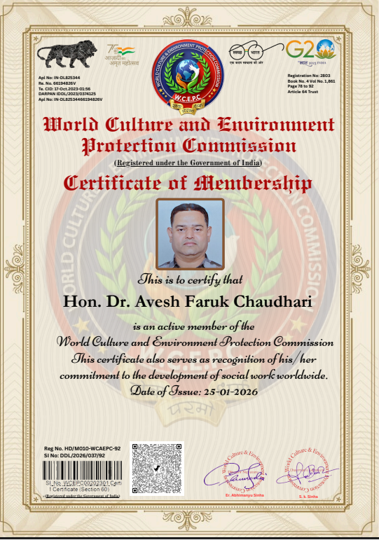 Certificate of Membership